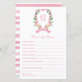 ピンクのフローラの紋章のベビー (正面/裏面)