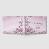 ピンクのフローラの葉のゲストハウス ゲストブック (全面)