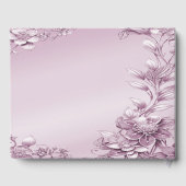 ピンクのフローラの葉のゲストハウス ゲストブック (裏面)