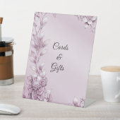 ピンクのフローラの葉のテーブルトップシンボルや象徴 台座サイン (インサイチュ)