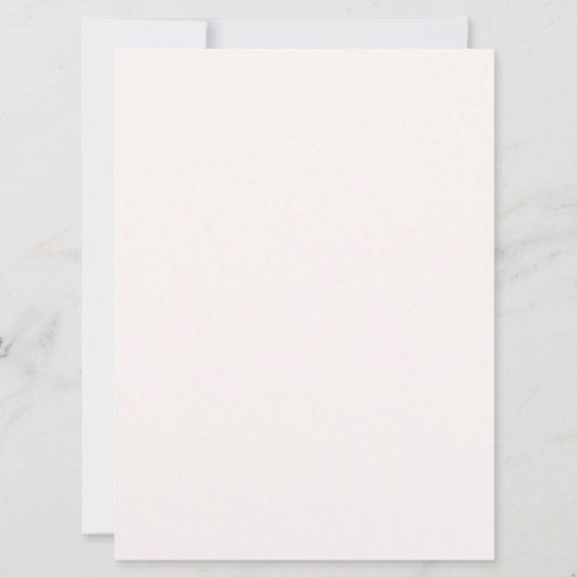 ピンクのフローラの葉びんのキス数 招待状 (裏面)