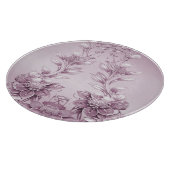 ピンクのフローラの葉切り板 カッティングボード (角)