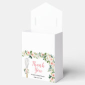 ピンクのフローラはすぐにウィスクされる遠くにブライダルシャワー フェイバーボックス (オープン)