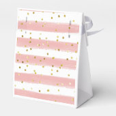 ピンクのフローラはすぐにウィスクされる遠くにブライダルシャワー フェイバーボックス (裏面サイド)