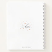 ピンクのフローラはイザヤではなく恐れ41:10聖書の聖句 ノートブック (裏面)