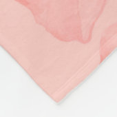 ピンクのフローラはイザヤではなく恐れ41:10聖書の聖句 フリースブランケット (角)