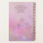 ピンクのフローラは主の祈りの言葉ジャーナルに信頼 ノートブック (裏面)