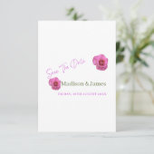 ピンクのフローラは招待を保存 セーブザデート (スタンド正面)