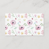 ピンクのフローラは、いくつのキスブライダルゲームを推測 エンクロージャーカード (裏面)