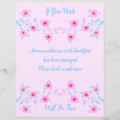 ピンクのフローラアクセント (裏面)