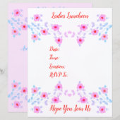 ピンクのフローラアクセント (正面/裏面)