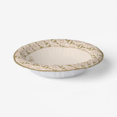 ピンクのフローラアクセント ペーパーボウル (傾斜あり)