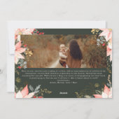 ピンクのフローラアーチベージュジョイすべての物事で4写真 シーズンカード (裏面)