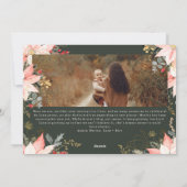 ピンクのフローラアーチ喜び全てのものの6枚の写真 シーズンカード (裏面)