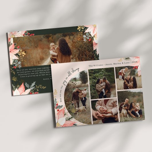 ピンクのフローラアーチ喜び全てのものの6枚の写真 シーズンカード