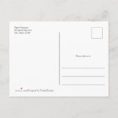 ピンクのフローラアーチ赤ちゃんシャワー付きboho pampas インビテーションポストカード (裏面)