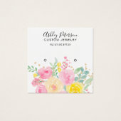 ピンクのフローラウオータースタッドイヤリング表示 (正面)