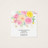 ピンクのフローラウオータースタッドイヤリング表示 (裏面)