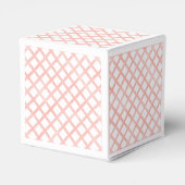 ピンクのフローラウッドランドをテーマにした赤ちゃんシャワーのお願いボックス フェイバーボックス (裏面サイド)