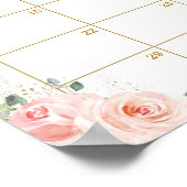 ピンクのフローラウッドランド推測ベビーの到着ゲーム ポスター (角)