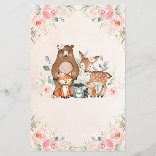 ピンクのフローラウッドランド第1回バースデーカプセルメッセージ (裏面)