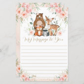 ピンクのフローラウッドランド第1回バースデーカプセルメッセージ (正面/裏面)