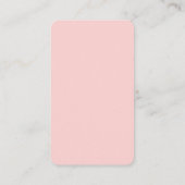 ピンクのフローラエレガントフラミンゴベビーシャワー エンクロージャーカード (裏面)