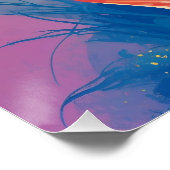 ピンクのフローラガウンで赤毛のピンアップ ポスター (コーナー)