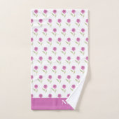 ピンクのフローラガーリーバスタオルセット バスタオルセット (ハンドタオル)