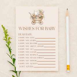 ピンクのフローラキャリッジが赤ちゃんシャワーゲームを望む