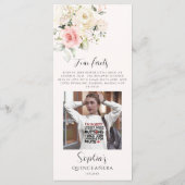 ピンクのフローラキンセアニェラ15th誕生日パーティーの写真 メニュー (裏面)