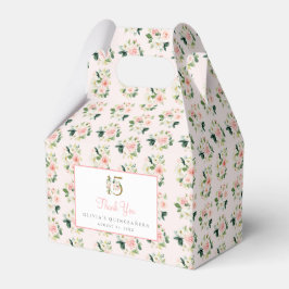 ピンクのフローラキンセアニラ好意ボックスMis XVバラ15 フェイバーボックス