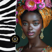 ピンクのフローラクラウン女神ポートレートデコページ 薄葉紙