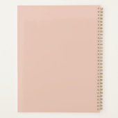 ピンクのフローラクリスチャンプランナーと鳥 プランナー手帳 (裏面)