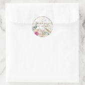 ピンクのフローラグリーンのパンパスグラスサンキュービター ラウンドシール (バッグ)