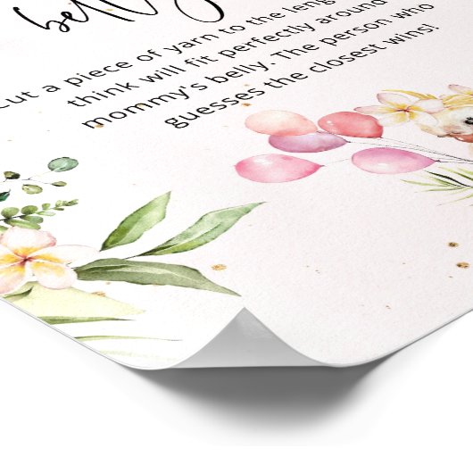 ピンクのフローラサファリどのように大きいママのベリーゲーム ポスター (角)