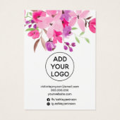 ピンクのフローラシックなジュエリーのヘアクリップ表示 (裏面)