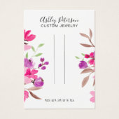 ピンクのフローラシックなジュエリーのヘアクリップ表示 (正面)