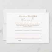 ピンクのフローラシャンパンフエムアイブライダルシャワーゲーム 招待状 (正面)