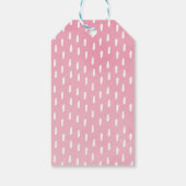 ピンクのフローラジャングルサファリドライブバイベビーシャワー ギフトタグ (裏面)