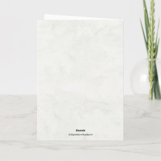 ピンクのフローラジャーいとこの104誕生日挨拶 カード (裏面)