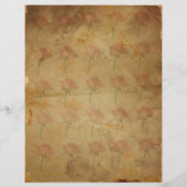 ピンクのフローラスクラップブックのTouch紙 (裏面)