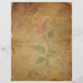 ピンクのフローラスクラップブックのTouch紙 (正面)