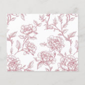 ピンクのフローラチャイノエリーレシピカード (裏面)