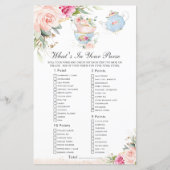 ピンクのフローラティーパーティーあなたの財布のゲームの何 (正面)