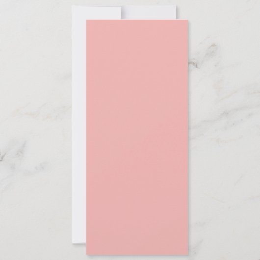 ピンクのフローラテーブル設定リハーサルディナー 招待状 (裏面)