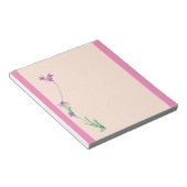 ピンクのフローラノートパッド ノートパッド (アングル)