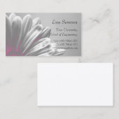 ピンクのフローラハイライト大学院 コーリングカード (正面/裏面)