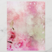 ピンクのフローラバラ (裏面)