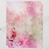 ピンクのフローラバラ (正面/裏面)